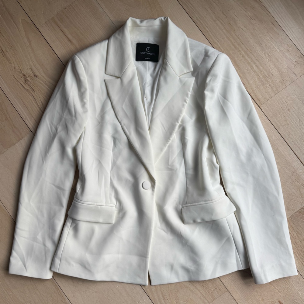 Cristinaeffe White Blazer - Picture 1 of 4